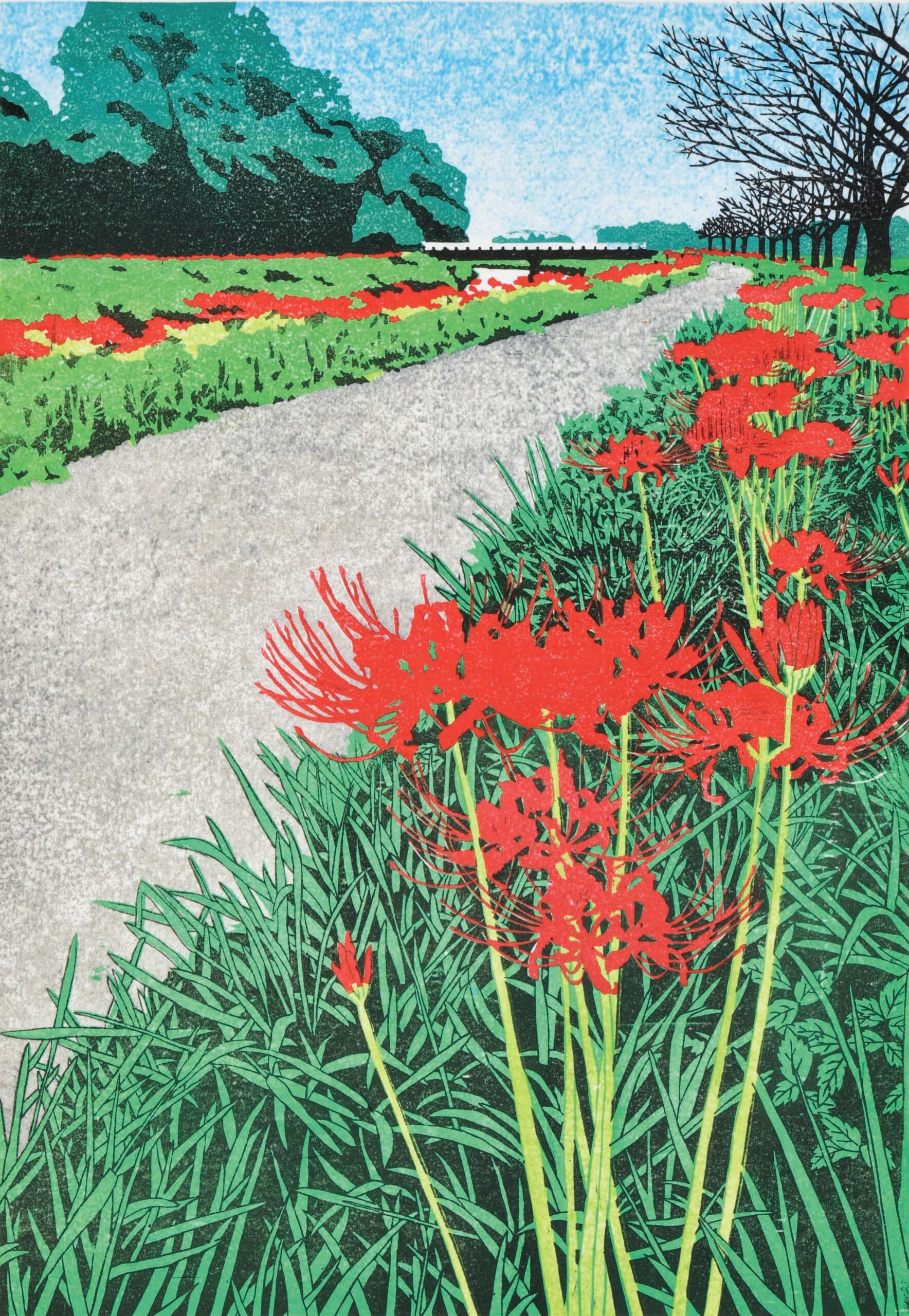 版画屏風【原和 雄作品】新槐樹社会員・日本板画院 版画屏風【原 和雄作品】新槐樹社会員・日本版画院
